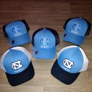 NC Chapel Hill Tar Hills insignia 5 bundle Caps
